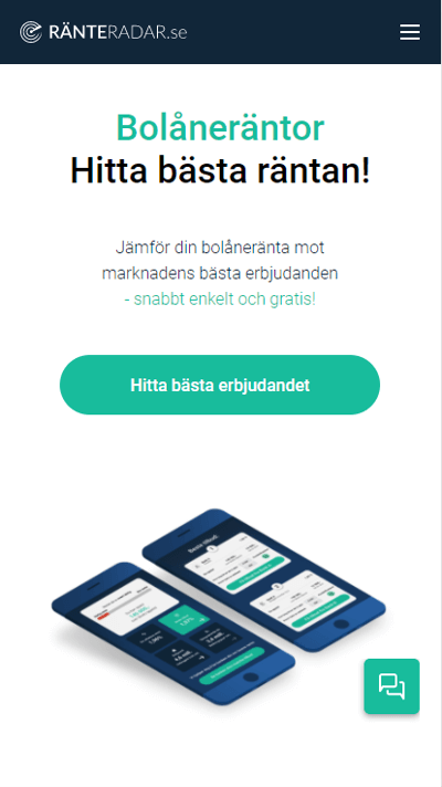 Ränteradar.se forside
