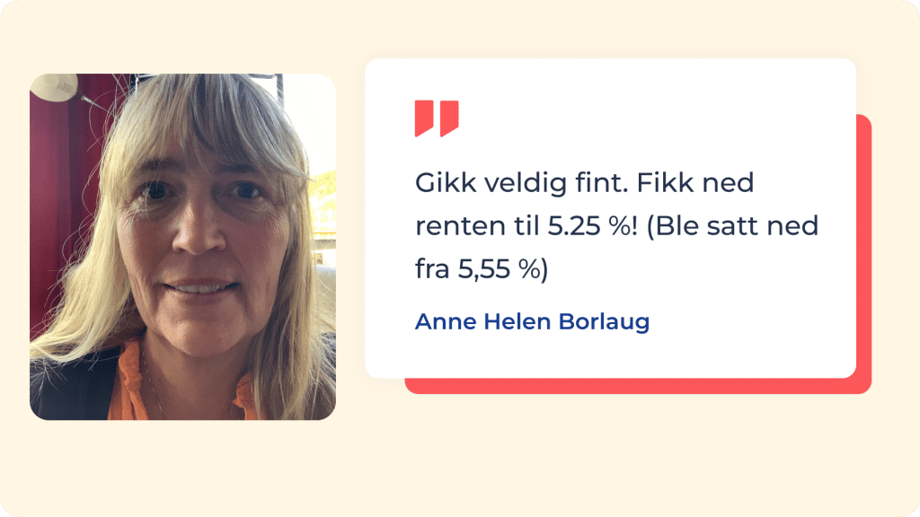 Renteradar-bruker som har fått lavere rente