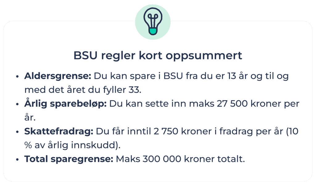 BSU-regler kort oppsummert