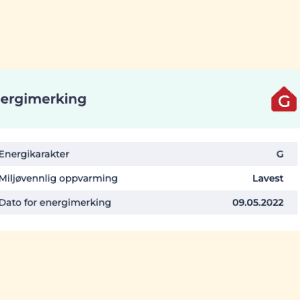 Energimerking på bolig kan sees på Renteradar