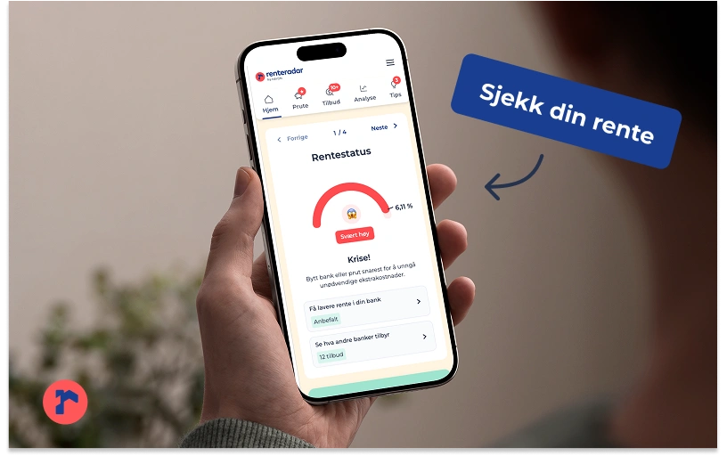 Sjekk din rente på Renteradar